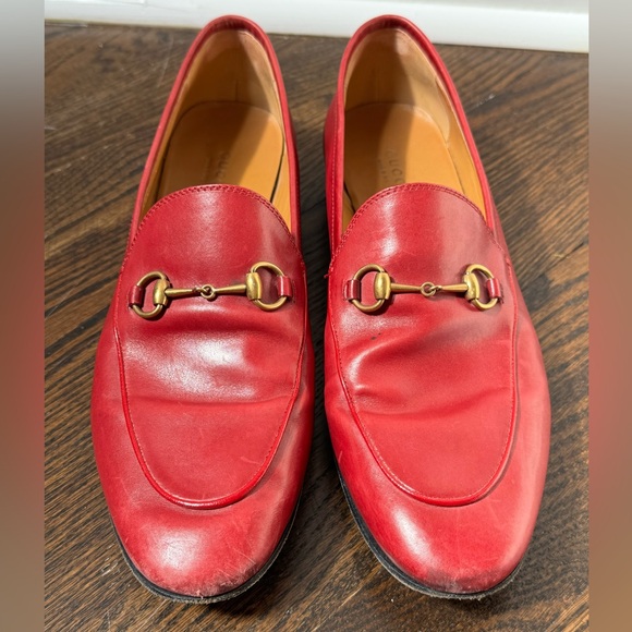 Gucci Jordaan Loafer red size 11 / 41 women’s - Picture 1 of 16